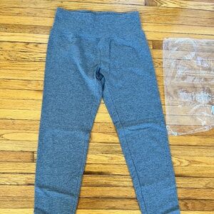 NEW Eileen Fisher Cozy Brushed Terry Hug High-Waisted Leggings Ash XS $108